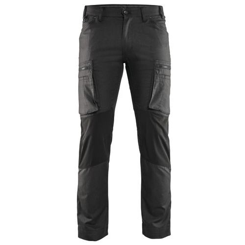 Pantalon De Travail Services Stretch Gris Foncé/noir Taille 42c