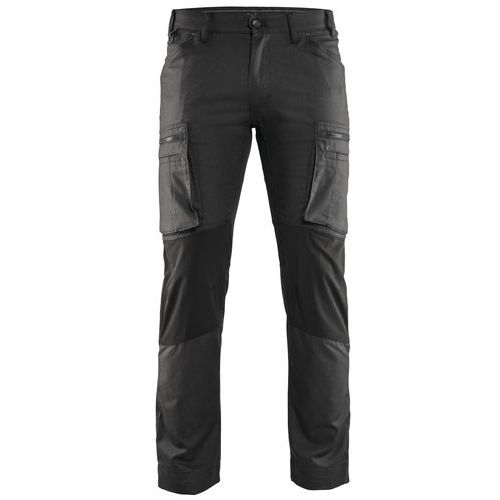 Pantalon De Travail Services Stretch Gris Foncé/noir Taille 44c