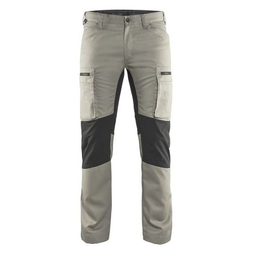 Pantalon De Travail Services Stretch Beige/noir Taille 48c