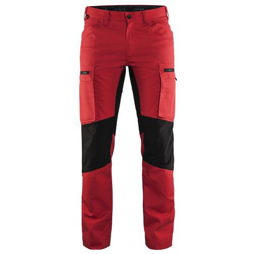 Pantalon De Travail Services Stretch Rouge/noir Taille 56
