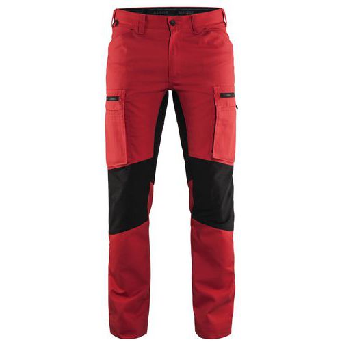 Pantalon De Travail Services Stretch Rouge/noir Taille 48c