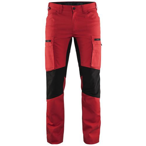 Pantalon De Travail Services Stretch Rouge/noir Taille 52c