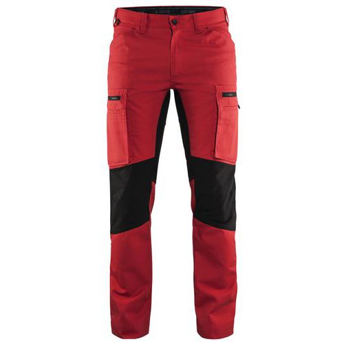 Pantalon De Travail Services Stretch Rouge/noir Taille 56c