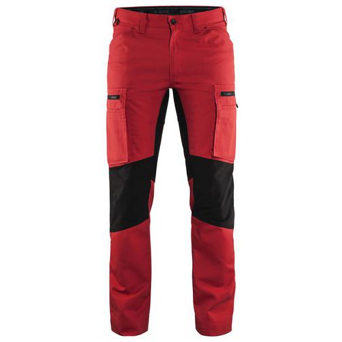 Pantalon De Travail Services Stretch Rouge/noir Taille 58c