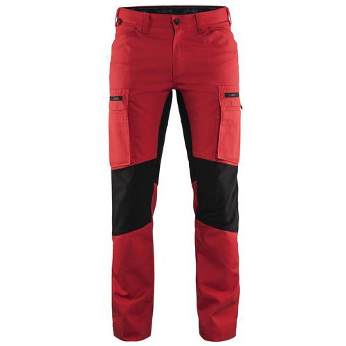 Pantalon De Travail Services Stretch Rouge/noir Taille 44c