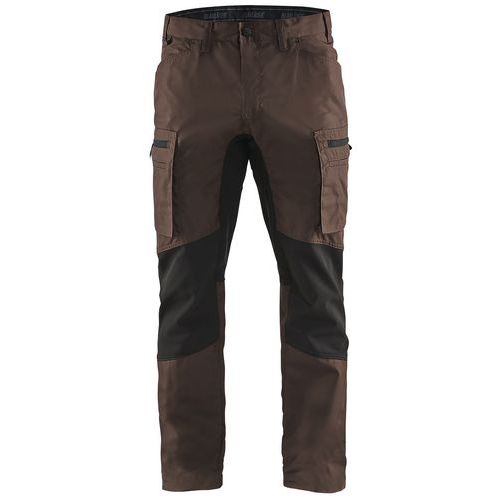Pantalon De Travail Services Stretch Marron/noir Taille 56c