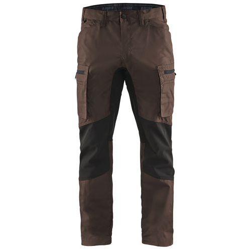Pantalon De Travail Services Stretch Marron/noir Taille 58c