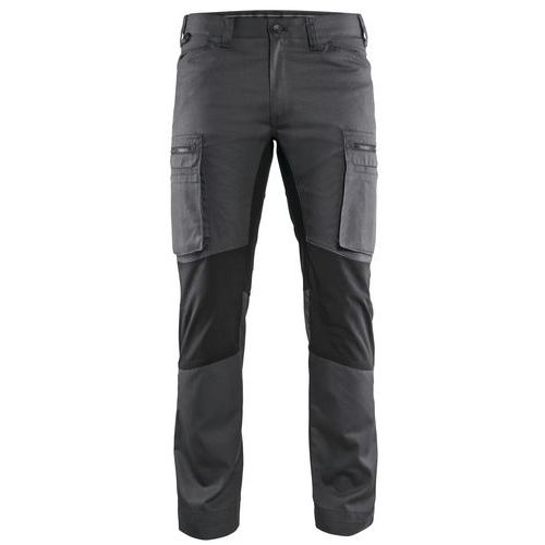 Pantalon De Travail Services Stretch Gris Foncé/noir Taille 38