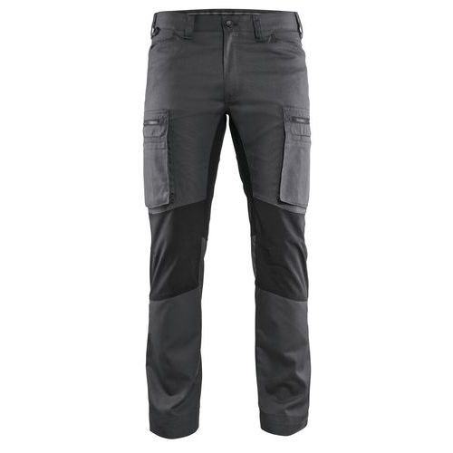 Pantalon De Travail Services Stretch Gris Foncé/noir Taille 42