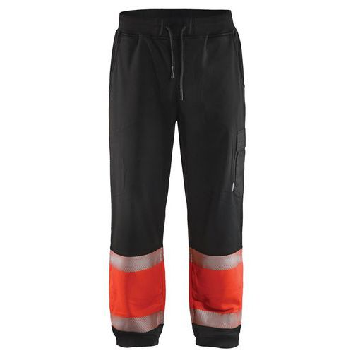 Jogging Haute-visibilité Noir/rouge Fluorescent Taille M