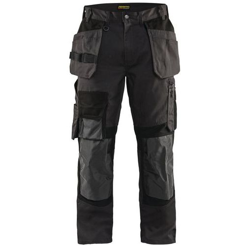 Pantalon De Travail Artisan Stretch Gris Foncé/noir Taille 42l
