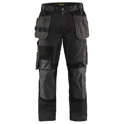 Pantalon De Travail Artisan Stretch Gris Foncé/noir Taille 48
