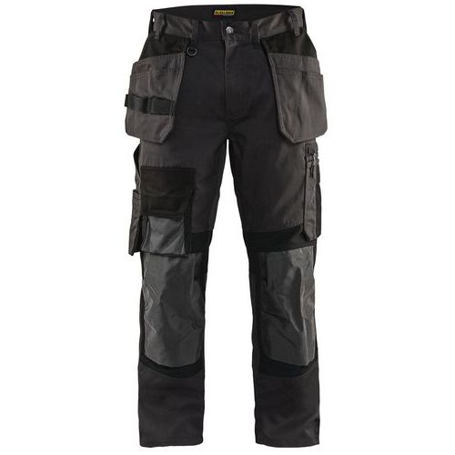 Pantalon De Travail Artisan Stretch Gris Foncé/noir Taille 58c
