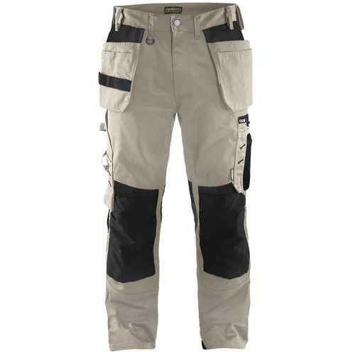 Pantalon De Travail Artisan Beige/noir Taille 40