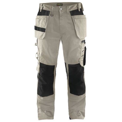 Pantalon De Travail Artisan Beige/noir Taille 42