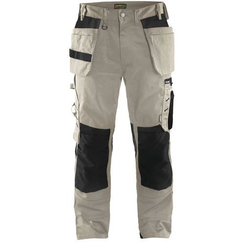 Pantalon De Travail Artisan Beige/noir Taille 50