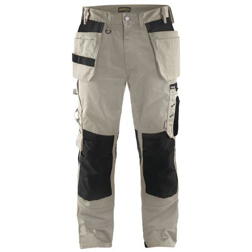 Pantalon De Travail Artisan Beige/noir Taille 50c