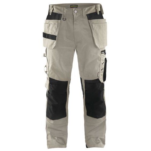 Pantalon De Travail Artisan Beige/noir Taille 54c