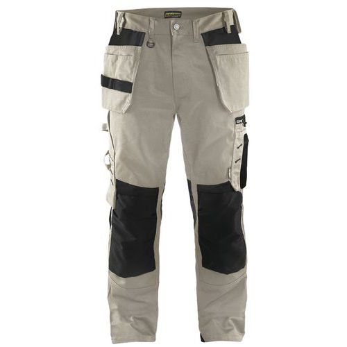 Pantalon De Travail Artisan Beige/noir Taille 58c