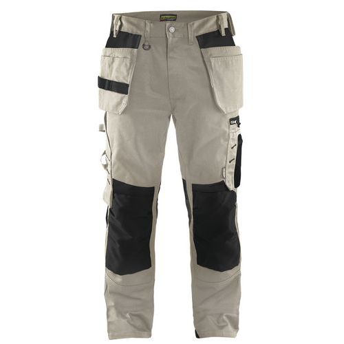 Pantalon De Travail Artisan Beige/noir Taille 42c