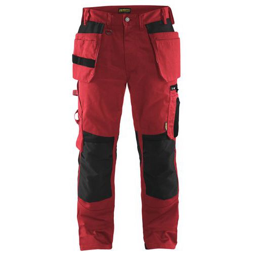 Pantalon De Travail Artisan Rouge/noir Taille 46l