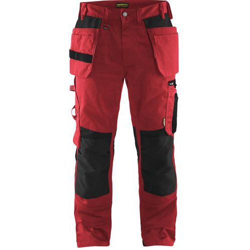 Pantalon De Travail Artisan Rouge/noir Taille 38