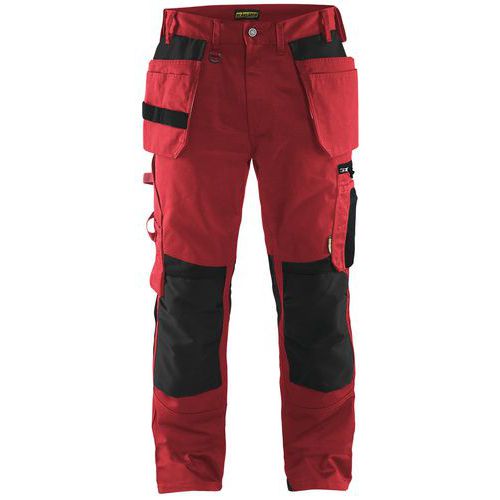 Pantalon De Travail Artisan Rouge/noir Taille 40