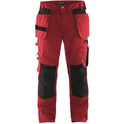 Pantalon De Travail Artisan Rouge/noir Taille 48