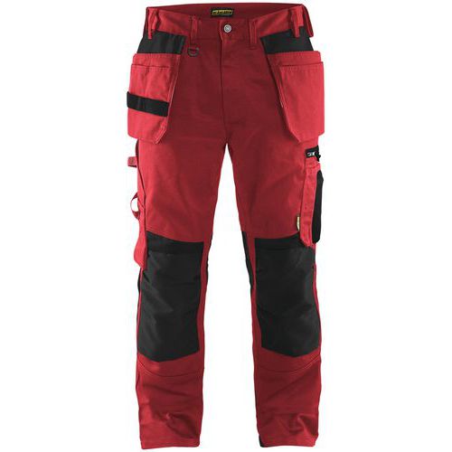 Pantalon De Travail Artisan Rouge/noir Taille 50
