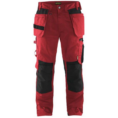 Pantalon De Travail Artisan Rouge/noir Taille 46c
