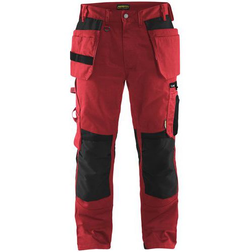 Pantalon De Travail Artisan Rouge/noir Taille 38c