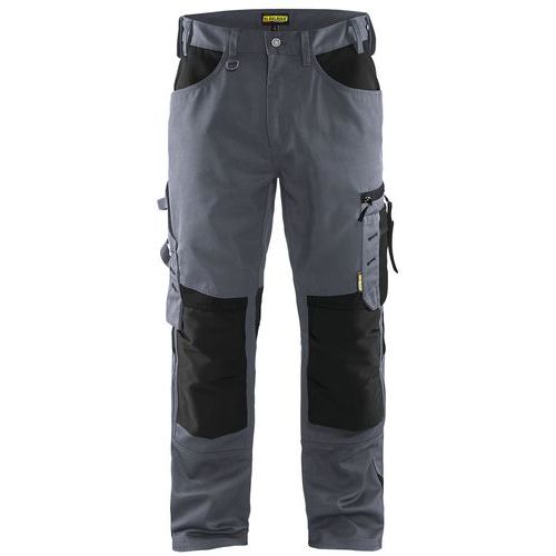 Pantalon De Travail Artisan Sans Poches Flottantes Gris/noir Taille 42l