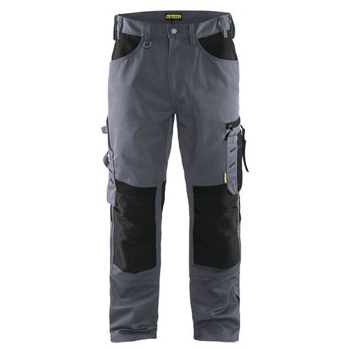 Pantalon De Travail Artisan Sans Poches Flottantes Gris/noir Taille 48l