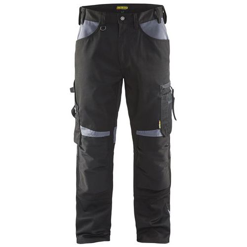 Pantalon De Travail Artisan Sans Poches Flottantes Noir/gris Taille 42l