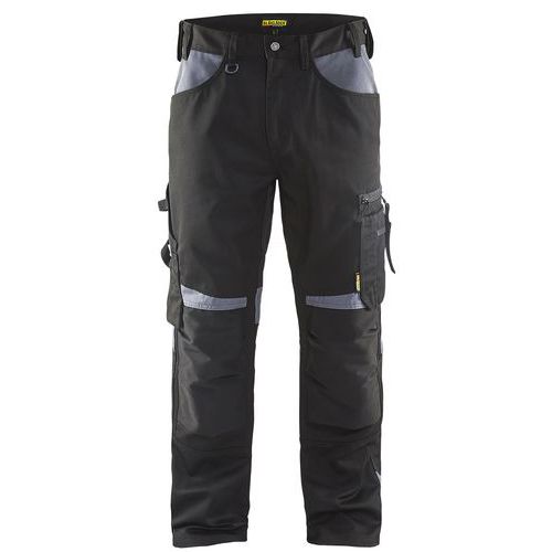 Pantalon De Travail Artisan Sans Poches Flottantes Noir/gris Taille 40