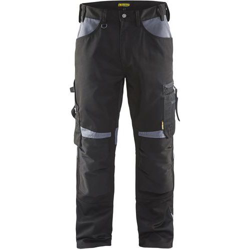Pantalon De Travail Artisan Sans Poches Flottantes Noir/gris Taille 42