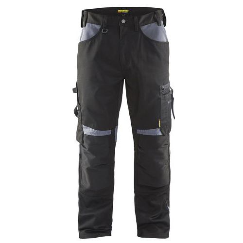 Pantalon De Travail Artisan Sans Poches Flottantes Noir/gris Taille 44c