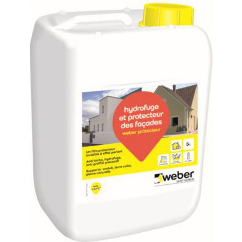 Weber Saint Gobain - Peinture Fassadenschutz - 5 L - Protection Extérieure Durable