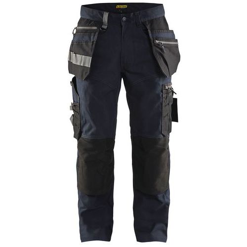 Pantalon De Travail Artisan Stretch Marine Foncé/noir Taille 40l
