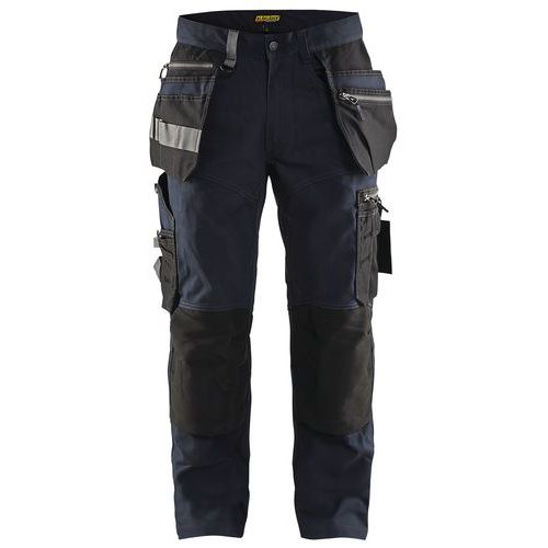 Pantalon De Travail Artisan Stretch Marine Foncé/noir Taille 42l