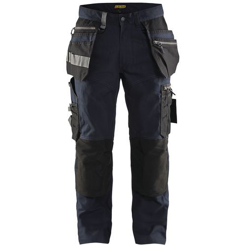 Pantalon De Travail Artisan Stretch Marine Foncé/noir Taille 46l