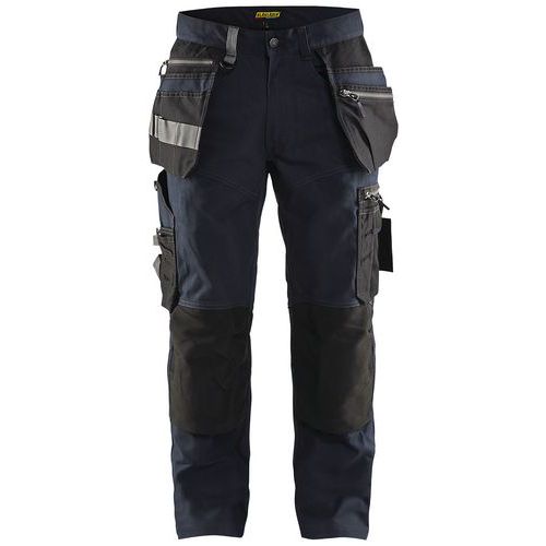 Pantalon De Travail Artisan Stretch Marine Foncé/noir Taille 48l