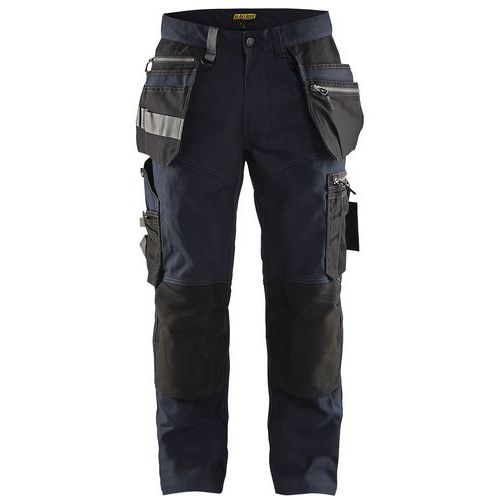 Pantalon De Travail Artisan Stretch Marine Foncé/noir Taille 38