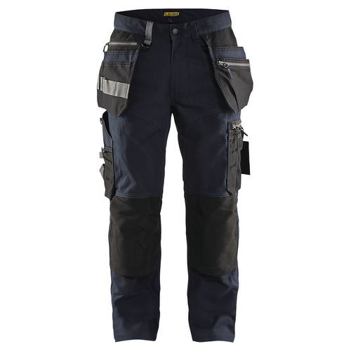 Pantalon De Travail Artisan Stretch Marine Foncé/noir Taille 42