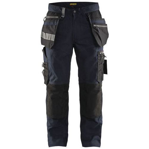 Pantalon De Travail Artisan Stretch Marine Foncé/noir Taille 48