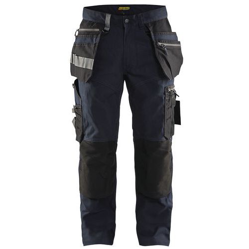 Pantalon De Travail Artisan Stretch Marine Foncé/noir Taille 50