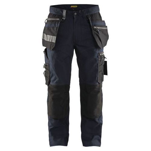 Pantalon De Travail Artisan Stretch Marine Foncé/noir Taille 52