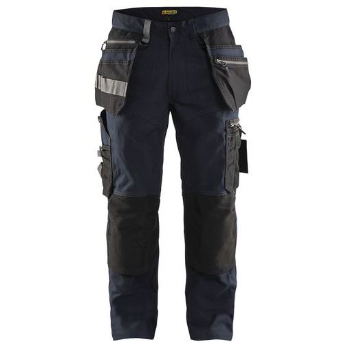 Pantalon De Travail Artisan Stretch Marine Foncé/noir Taille 46c