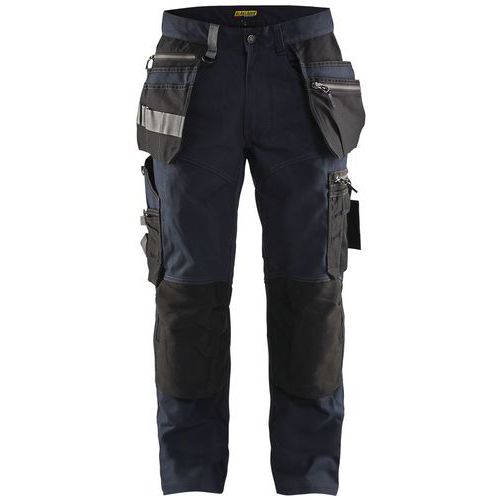 Pantalon De Travail Artisan Stretch Marine Foncé/noir Taille 52c
