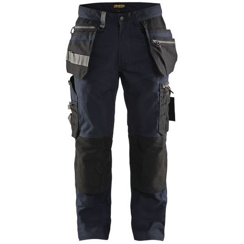 Pantalon De Travail Artisan Stretch Marine Foncé/noir Taille 54c